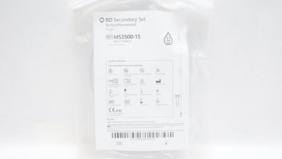 BD MS3500-15 Alaris Secondary Set Vented/Nonvented Hanger 13ml x 36inch